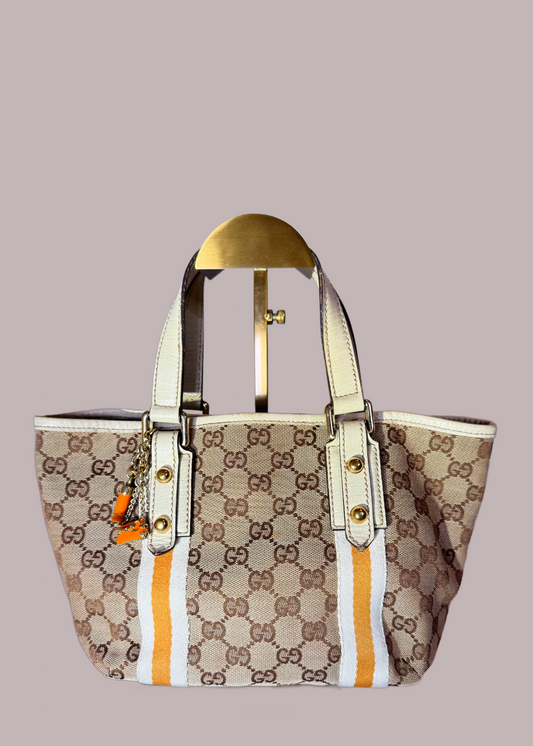 Gucci GG monogram mini tote with charms