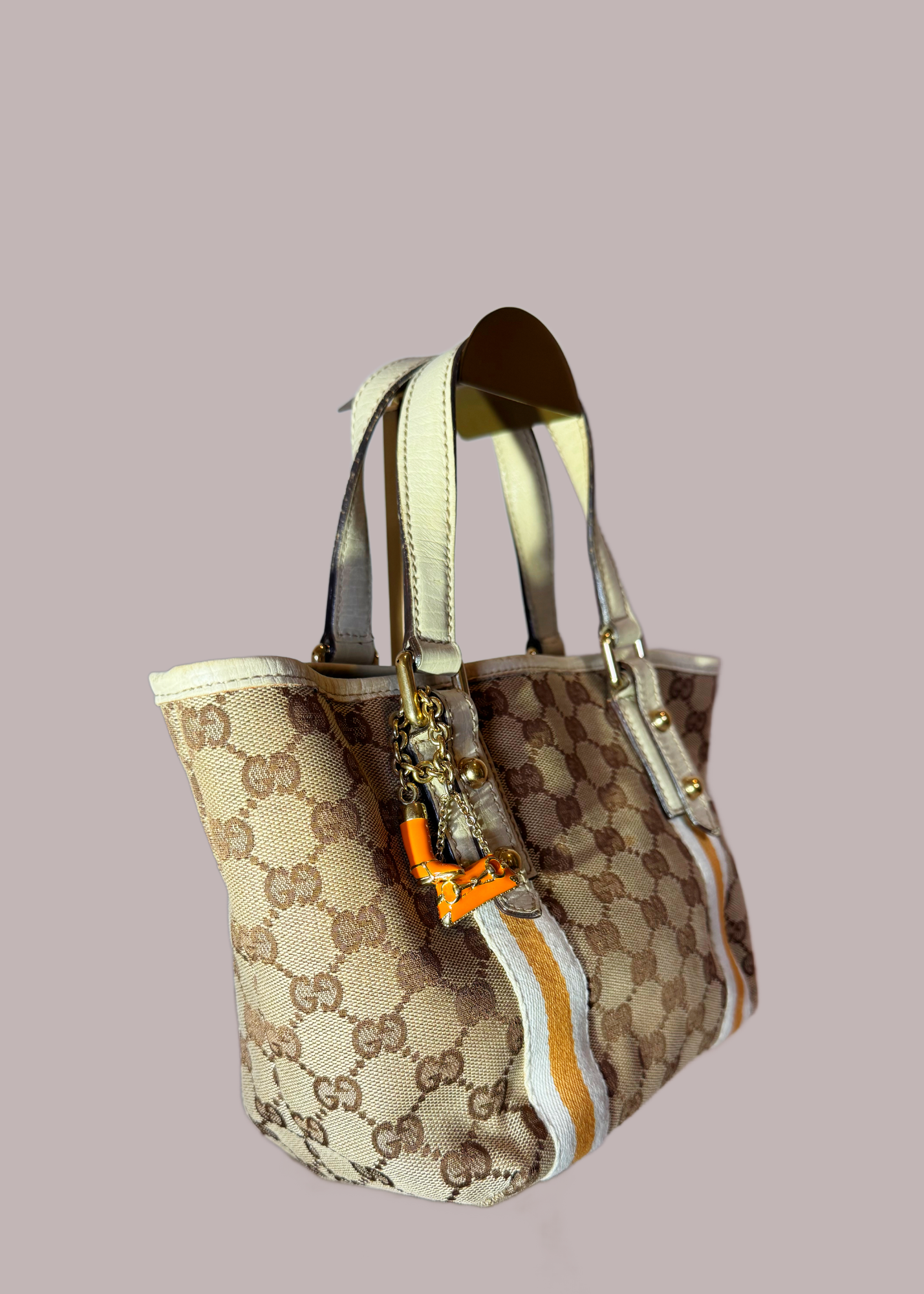 Gucci GG monogram mini tote with charms