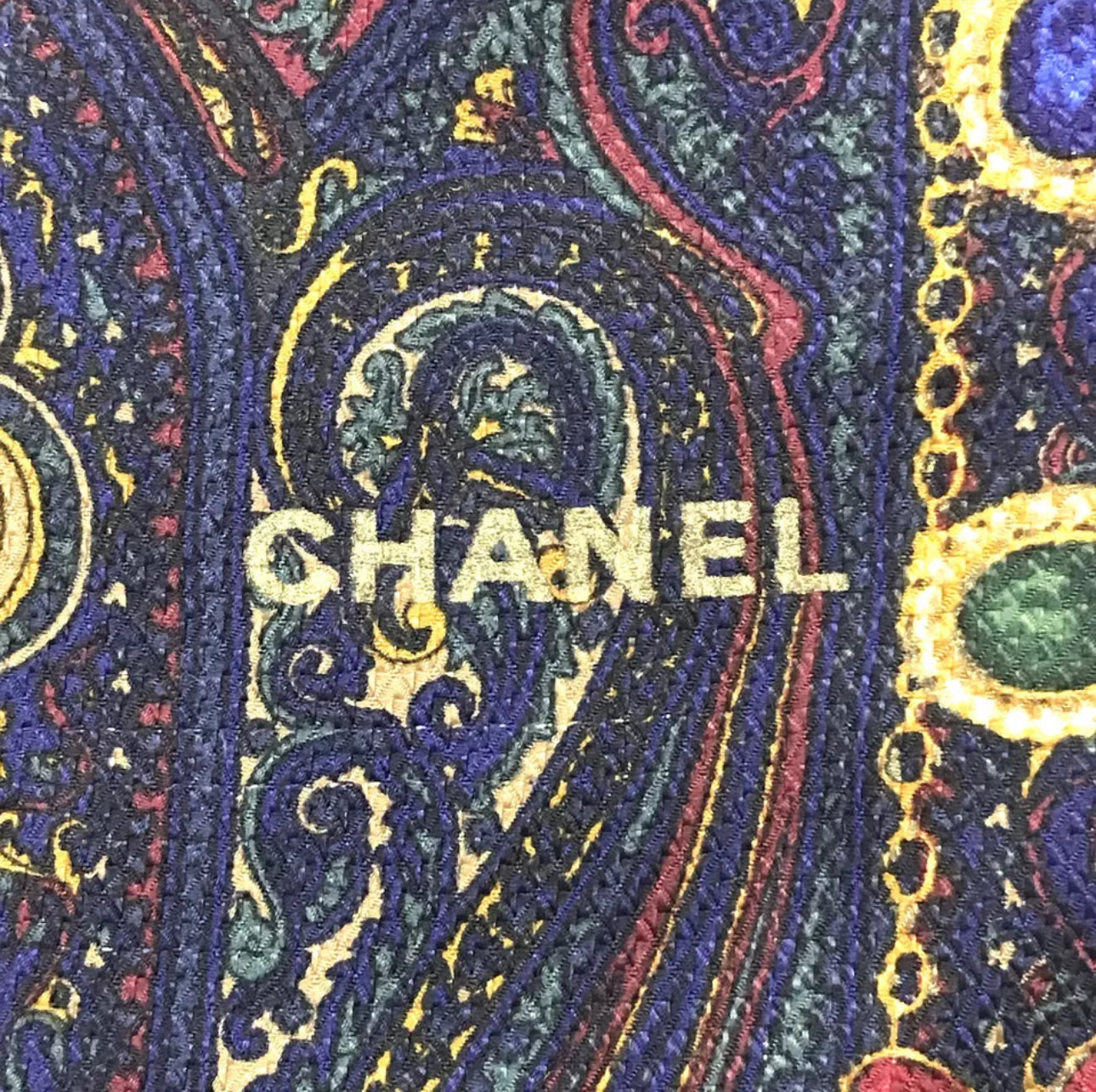 Vintage Chanel Silk & Wool large scarf