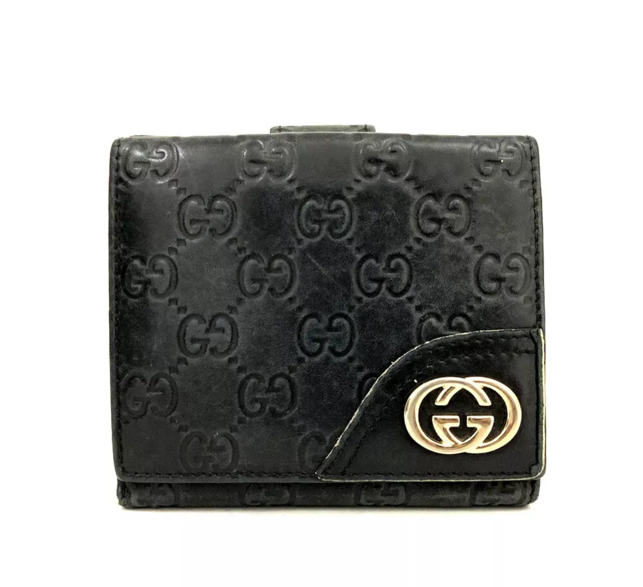 Gucci Interlocking GG Guccisima leather bifold wallet