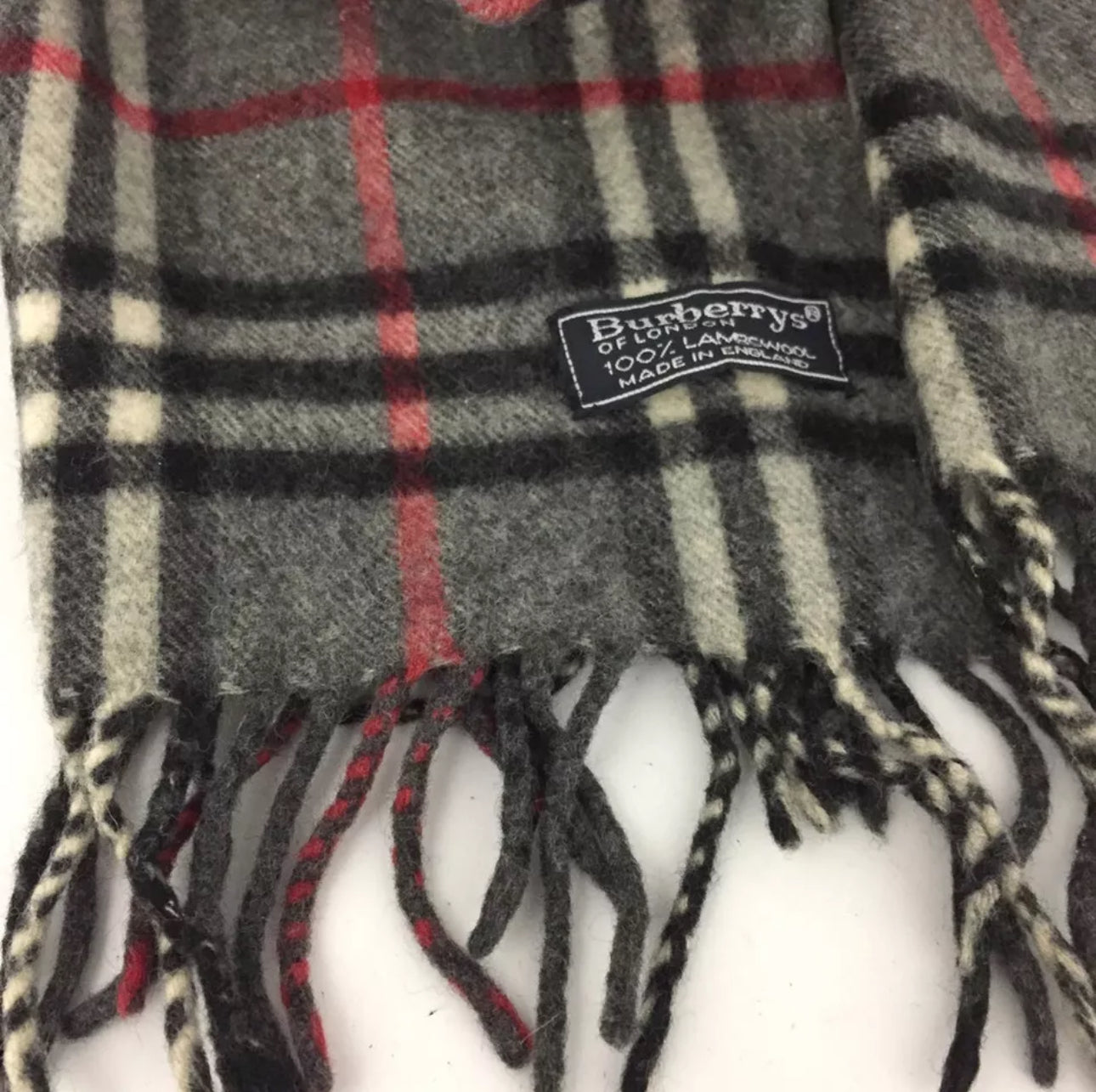 Burberrys Check Lambswool Scarf