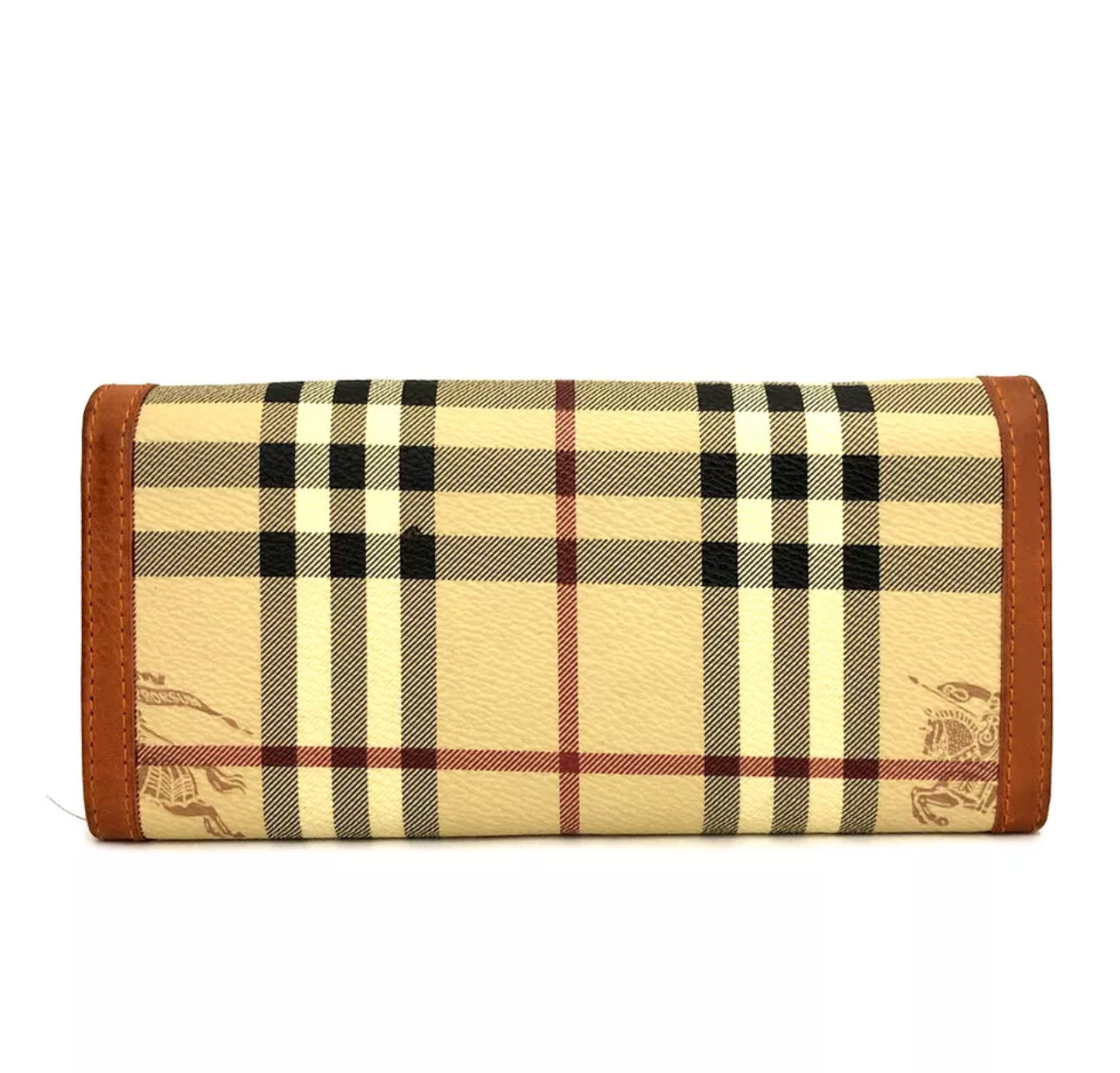 Burberrrys Nova Check logo long wallet