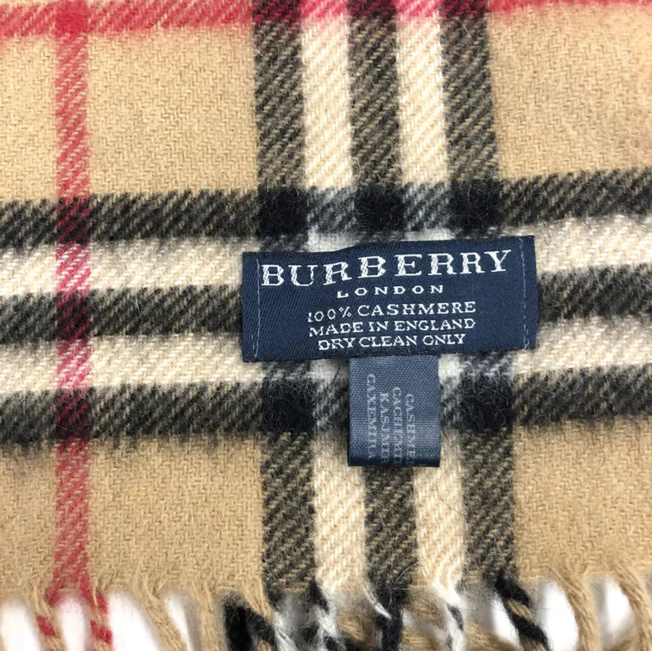 Burberrys Cashmere Nova Check Scarf