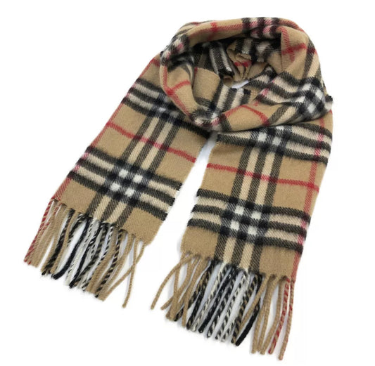 Burberrys Cashmere Nova Check Scarf