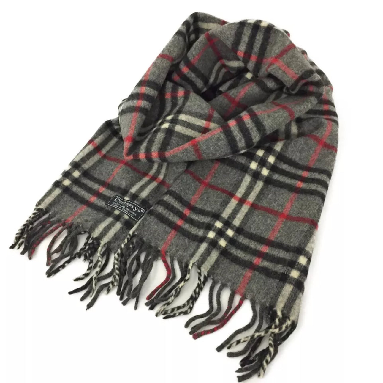 Burberrys Check Lambswool Scarf